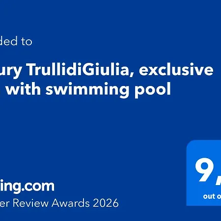Luxury Trulli Di Giulia, Exclusive With Private Pool In Valle D'itria - Br, Puglia